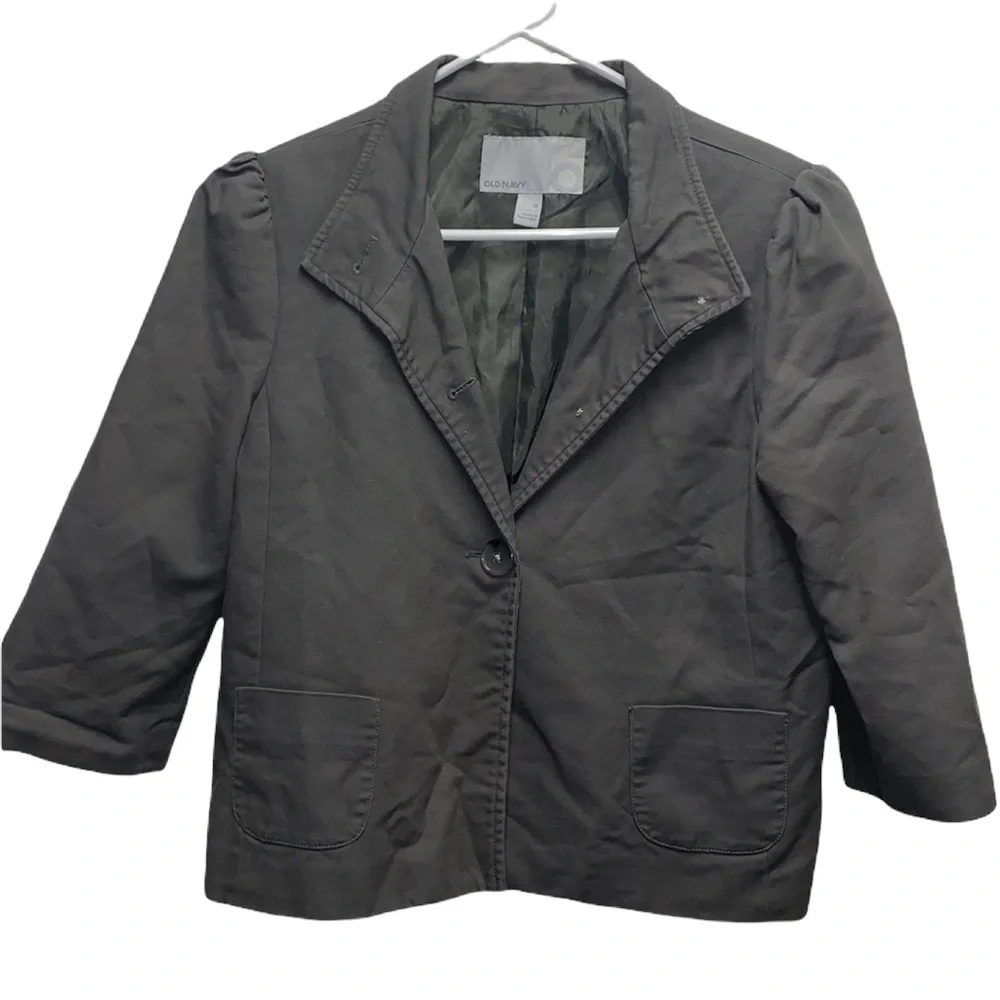Old navy grey light weight blazer jacket medium